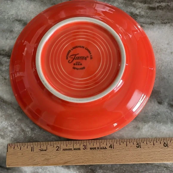 Fiesta Poppy Color Cup and Saucer set - Picture 2 of 4